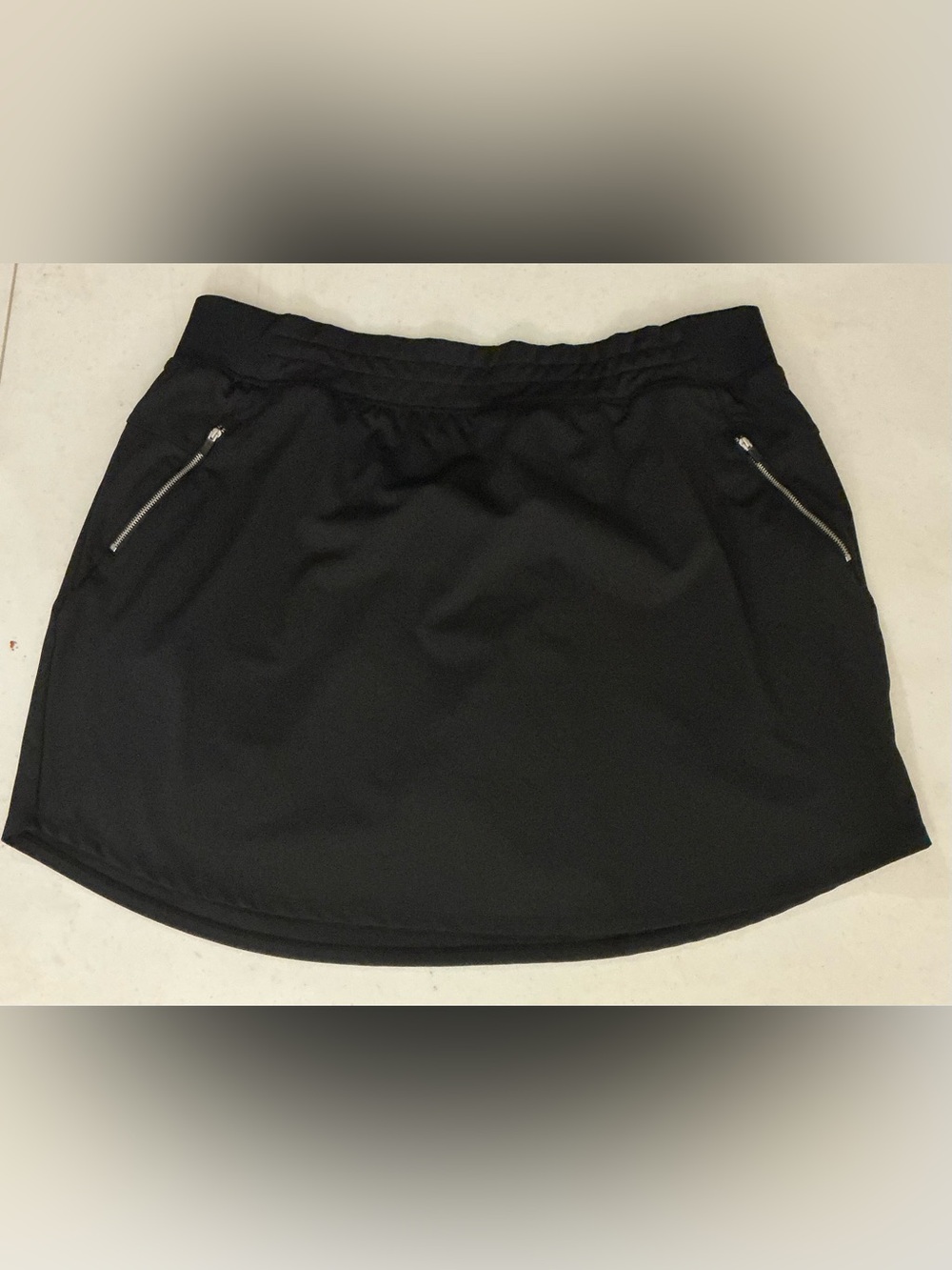 LIVI Lane Bryant Black Athletic Skort Plus Size 22/24 Zip Pockets